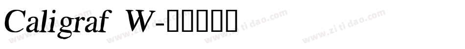 Caligraf W字体转换